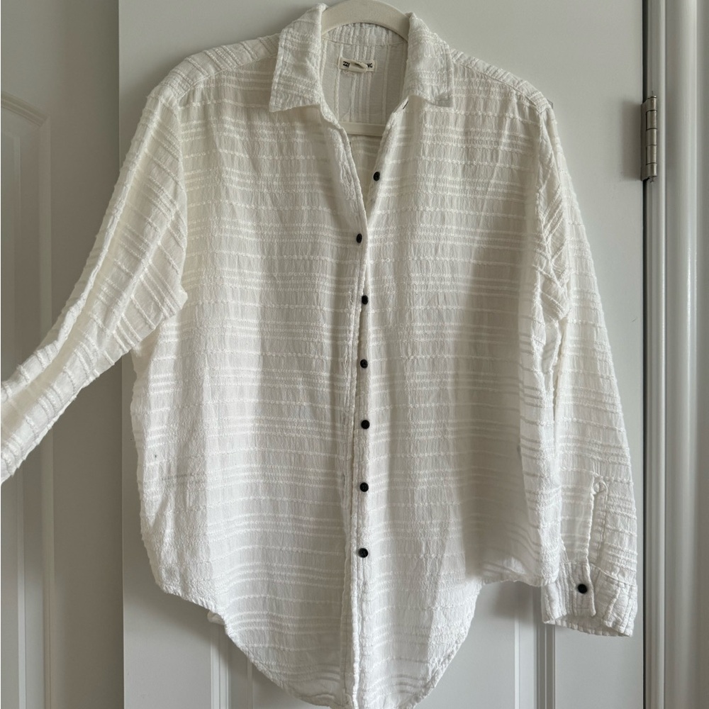 BILLABONG LINEN BUTTON DOWN TOP